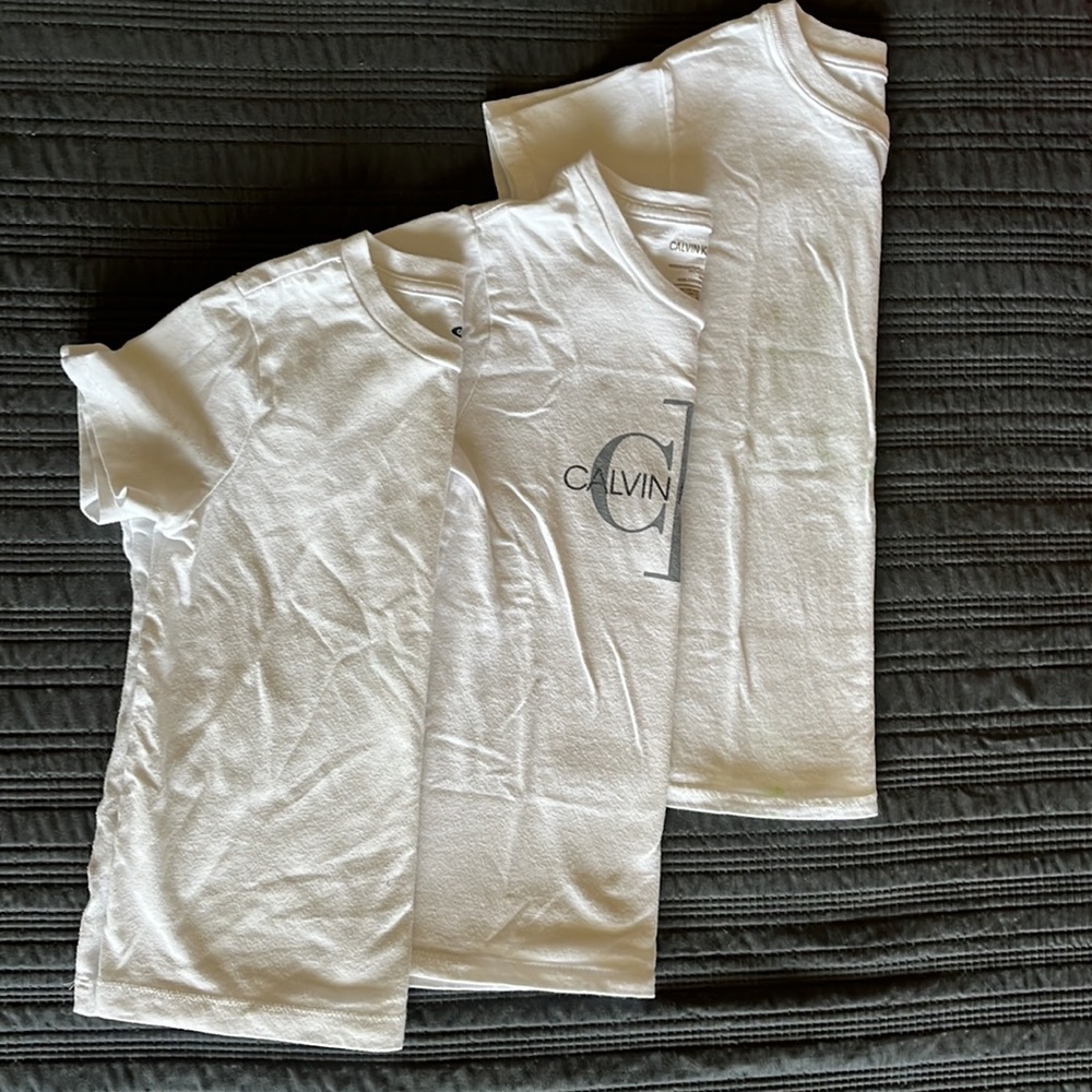 Bundle of boys white tees